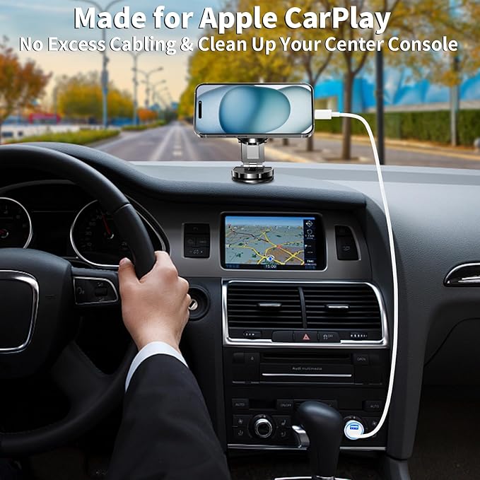 【MFi Certified】iPhone Fast Car Charger, Caiinei 4.8A Dual USB Power Cigarette Lighter iPhone Car Charger Fast Charging Adapter + 6FT Lightning Cable for iPhone 14 13 12 11 Pro Max XS Mini XR X SE iPad