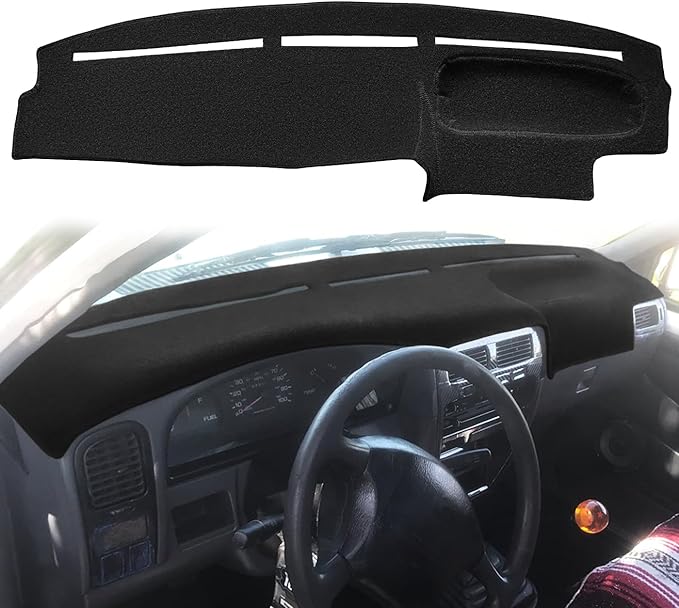 Dash Cover Mat Custom Fit for 1994-1997 Nissan Hardbody D21 Pickup Truck / 1994 1995 Pathfinder, Dashboard Cover Pad Carpet Protector F137 (Black)