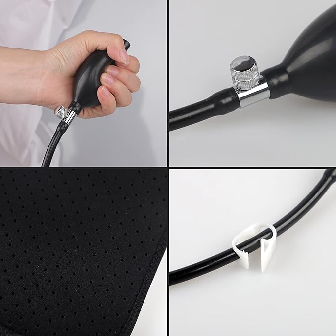 OhMill Inflatable Back Supports Lumbar Support Cushion Lumbar Support Pillow Car Seat Cushion Back Pain Car Seat Pillow