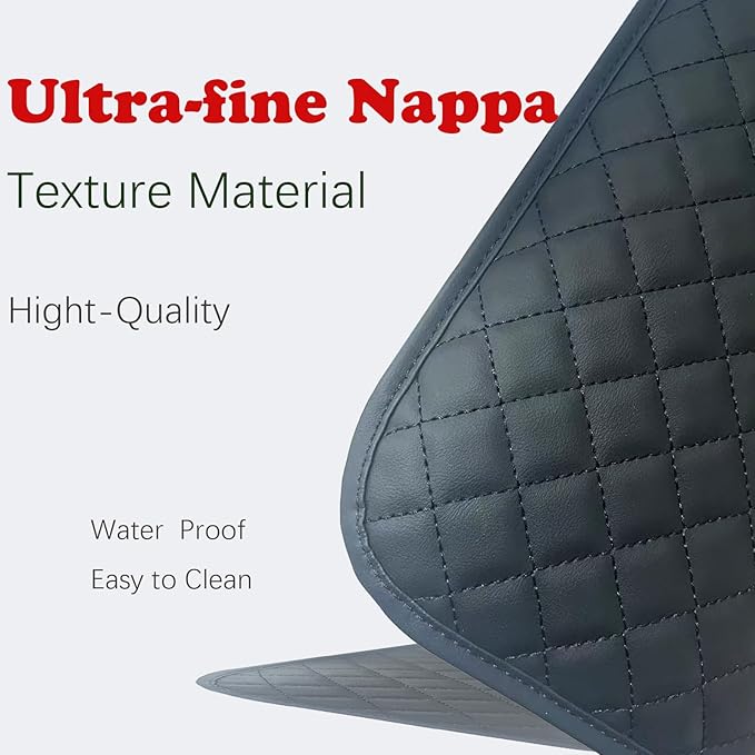 Upgraded Car Middle Center Console Cover with 2 Storage, Universal Microfiber Leather Car Armrest Cover Cushion for for Most Vehicles, Memory Foam Comfort Stylish Leather Scratch-Resistant, Thickened