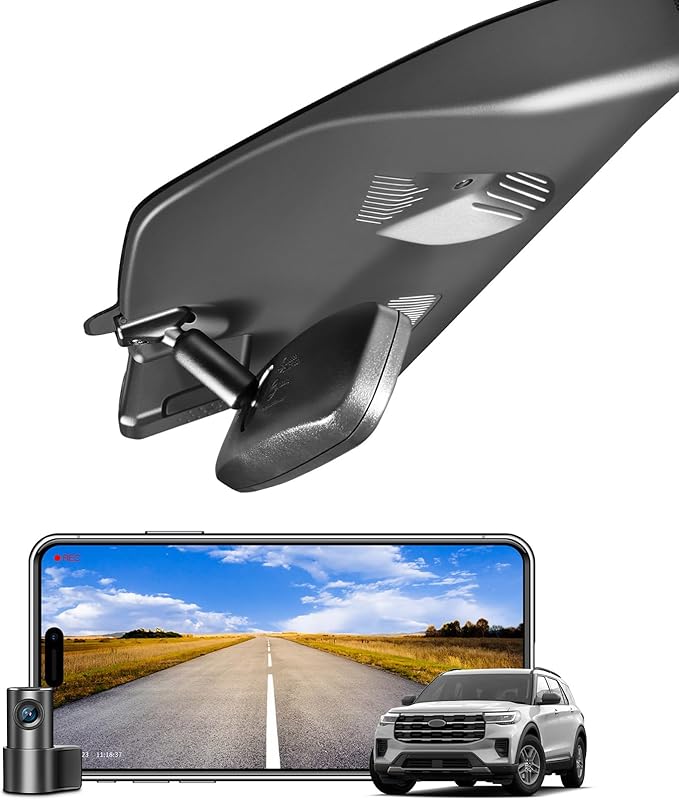 Mangoal Front 4K & Rear 1080p Dash Cam for Ford Explorer U625 2025 2026, Base XLT ST_Line Limited Timberline Platinum King Ran(Model D), UHD 2160P Video, WiFi & App, 128GB Card