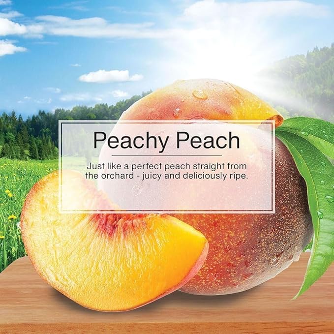 LITTLE TREES Car Air Freshener | Hanging Paper Tree for Home or Car | Peachy Peach Scent | 24 Pack