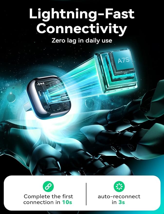 Wireless Carplay & Android Auto Adapter, Metal Design Mini & Stable 2-in-1 Dongle, Convert Vehicle's Wired CarPlay/Android Auto to Wireless, for iOS 10+/Android 11+ & Cars from 2016