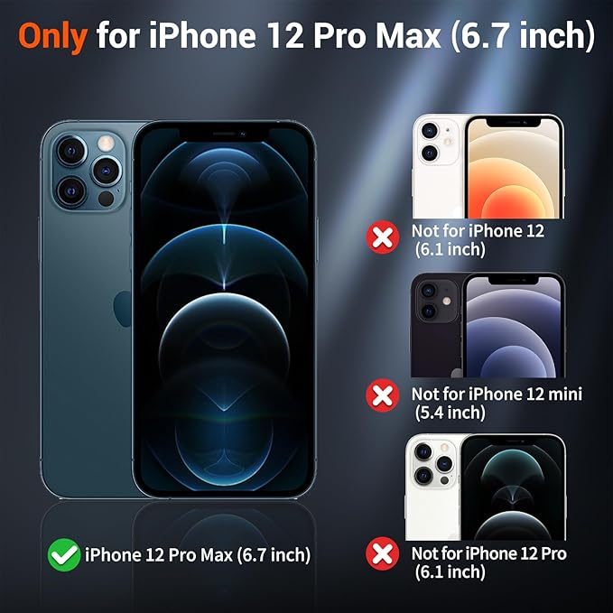 SUPFINE Magnetic for iPhone 12 Pro Max Case with Screen Protector (Compatible with MagSafe) (Military Grade Drop Protection) Translucent Matte Shockproof Phone Cover,Light Pink