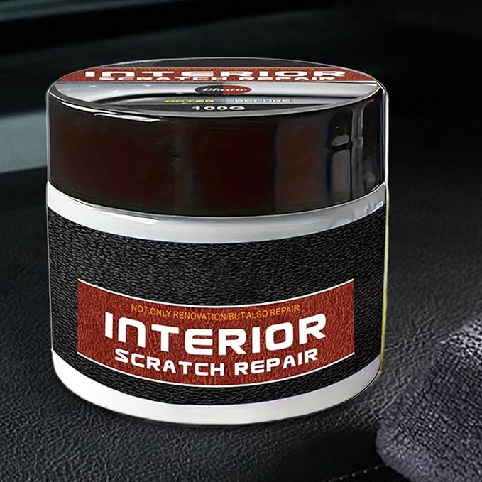 Dashboard Scratch Repair Kit, Car Dashboard Restorer & Protectant With UV Shield, Professional Grade Interior Scratch Repair Wax, Non-Greasy Formula For Dashboards, Trim & Parts