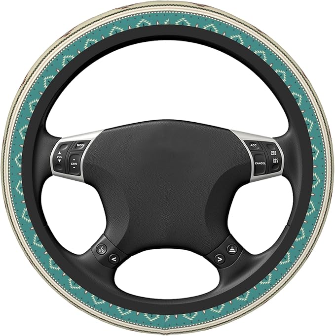 Western Steering Wheel Cover Cute Universal 15 Inch Car Accessories Protector for Women Fit Auto SUV Sedan Vans Trucks