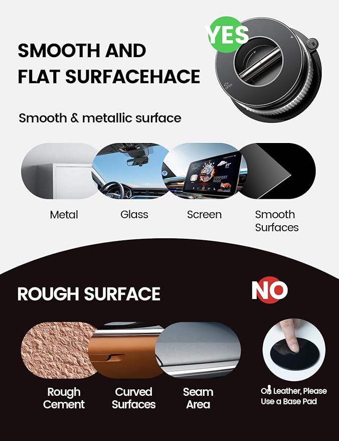 Lamicall Car Phone Mount - [70 LBS Strongest Suction] for Magsafe Car Mount, 360° Adjustable Suction Cup Phone Mount Dashboard Windshield Vacuum Magnetic Phone Holder for Car Silver