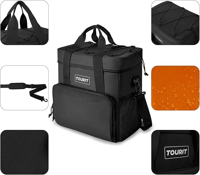 TOURIT Small Soft Cooler Bag Insulated, 24/35/46-Can Lunch Cooler Bag, Ice Chest, 14.6/24/32L Leakproof & Portable Coolers for Picnic, Beach, Camping, Work, Travel, Trip