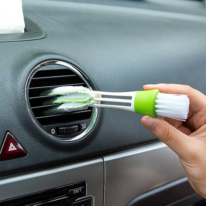 Mini Duster for Car Air Vent, SENHAI Set of 6 Automotive Air Conditioner Cleaner and Brush, Dust Collector Cleaning Cloth Tool for Keyboard Window Leaves Blinds Shutter