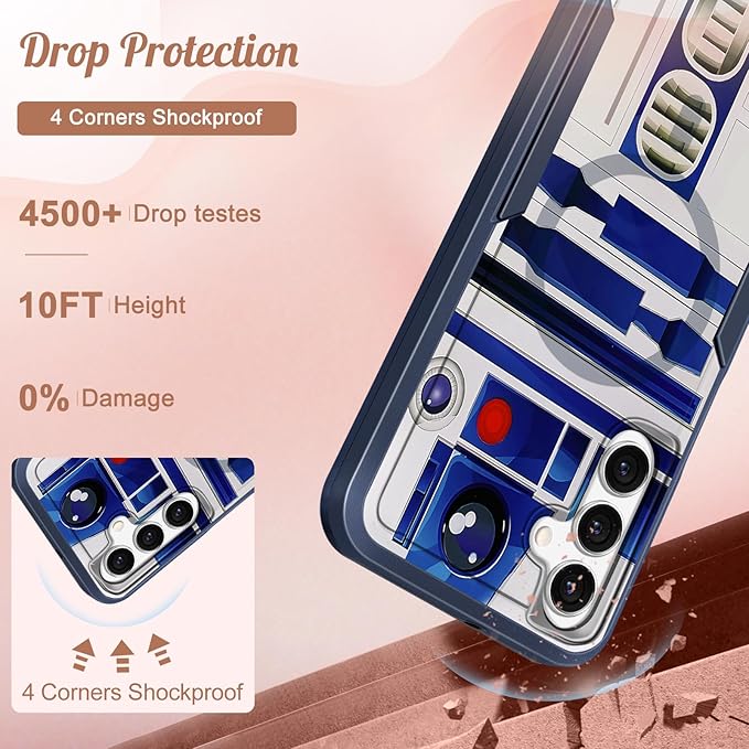 for Samsung Galaxy A16 5G Phone Case - Compatible with MagSafe Women Girls Boys Cute Magnetic Protective Cover Girly Cool Blue Unique Heavy Duty Shockproof Design for Samsung A16 5G Case