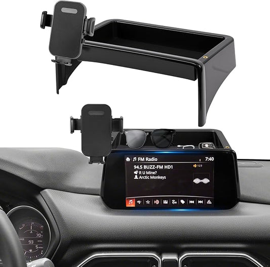 Car Phone Holder Fit for Mazda CX5 2021-2025 Accessories Dashboard Organizer with Cell Phone Mount 10.25-inch, Cell Phone Automobile Cradles Hands-Free 360 Degree Rotation