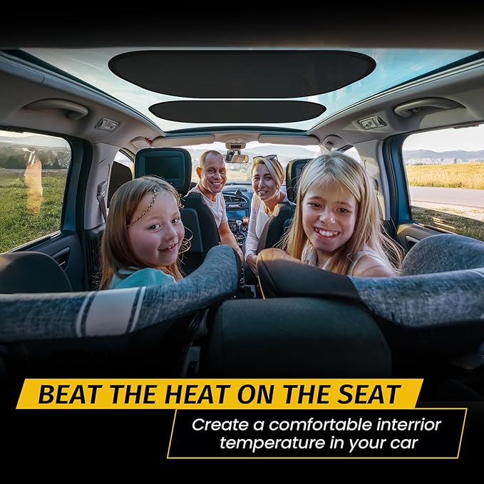 2 Pack Car Window Shade - 20″ × 12″ Car Side Window Covers for Baby, Cars Window Sun Shade, Glare Shield and UV Rays Protection for Your Child, Mesh Window Shades for Baby