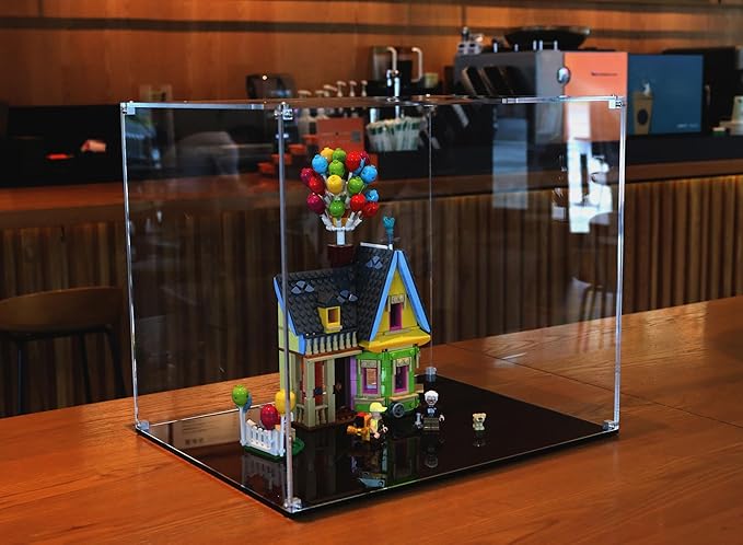 All Clear Acrylic Helmet Display Case, Assembly Box for Helmet Display, High-end Memory Box for Memorabilia (15x12x13”)