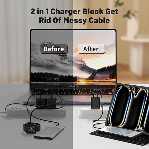 45W Dual Port Super Fast Charger with Long USB C to C Cable 10ft,Type C Wall Charger Block and Android Phone Charging Cord for Samsung Galaxy S26 Plus/S25 Ultra/S25+/S24+/S24/S23+/S22+/S21/S20/Note 20