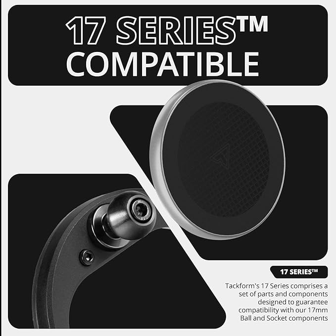 Tackform Link Vent Mount Magnetic Wireless Charging Phone Holder - Compatible with MagSafe, 2016-2023 Toyota Tacoma and 2014-2021 Toyota Tundra | CNC Billet Aluminum Bracket, Zero Slip | Short Reach