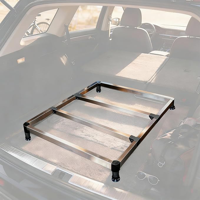Car Camping Bed Platform for Traveling, Universal Adjustable Car Sleeping Platform, Car Trunk Mattress Extension Kit for Most SUV Hatchback，Retractable Scalable Rack Fits 2021-2025 Ford Bronco 4-Door