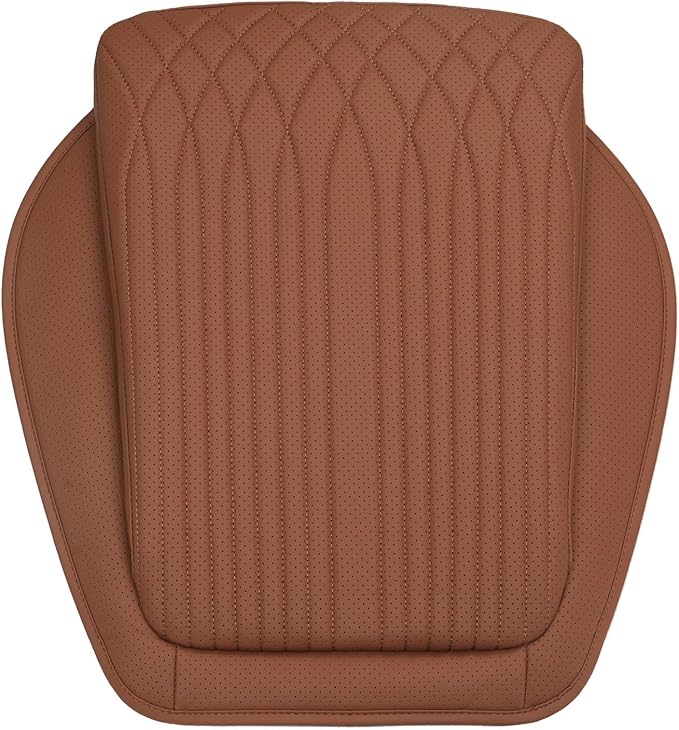 Car Seat Cushion Fit for BMW Accessories Front and Rear Seat Pad for Car Driver Seat Office Chair Ocher Brown(1PC)