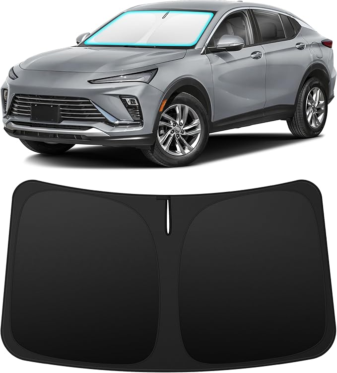 INSAUTO Custom Fit Windshield Sun Shade Accessories for Buick Envista 2024 2025 2026, Foldable Front Window Sunshade, UV & Heat Reflector, Keeps Interior Cool, Includes Storage Bag