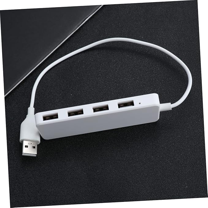 OSALADI 2pcs High- USB Hub Adapter for Laptop and Pc USB Extension Splitter Hot Support White Compatible Multiple Devices for Charging and Data Transfer