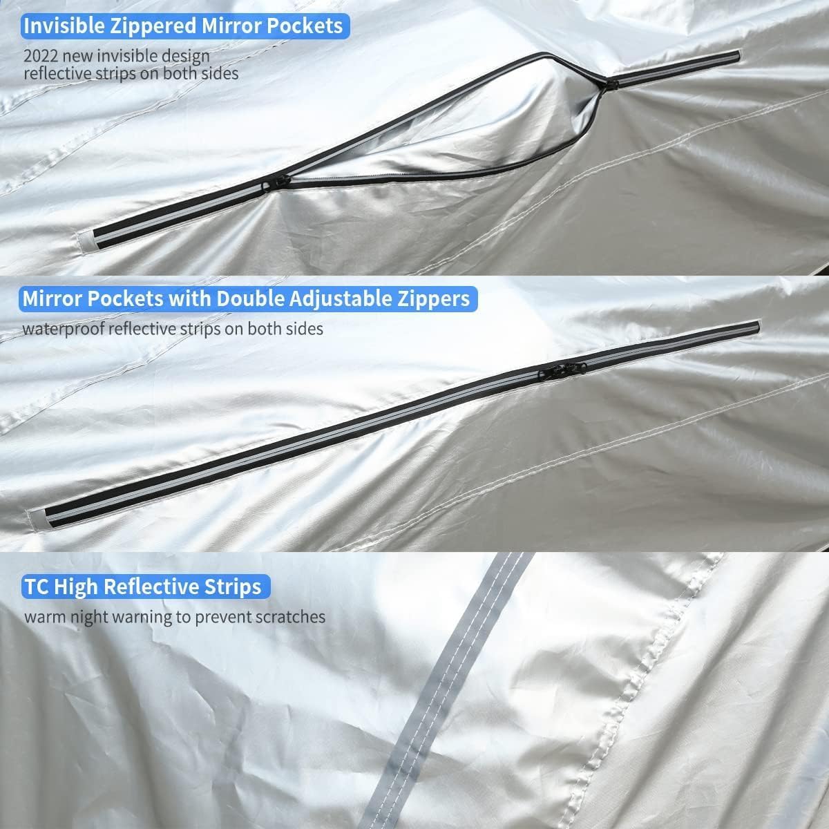 Tecoom Car Cover Fit for Mazda MX-5, Alpine A110, Audi TT Coupe, Toyota GR86, Subaru BRZ, Nissan 370Z, Porsche 718, BMW Z4 etc (167-172 Inches Length Coupe/Convertible/Sport Car)