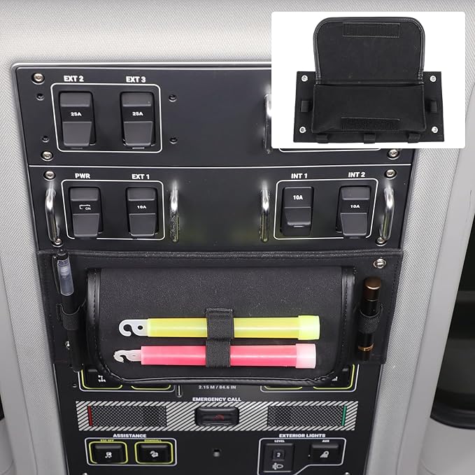 Overhead Storage Bag Compatible with INEOS Grenadier 2020-2024 2025, Front Car Roof Control Panel Storage Box Auto Accessories