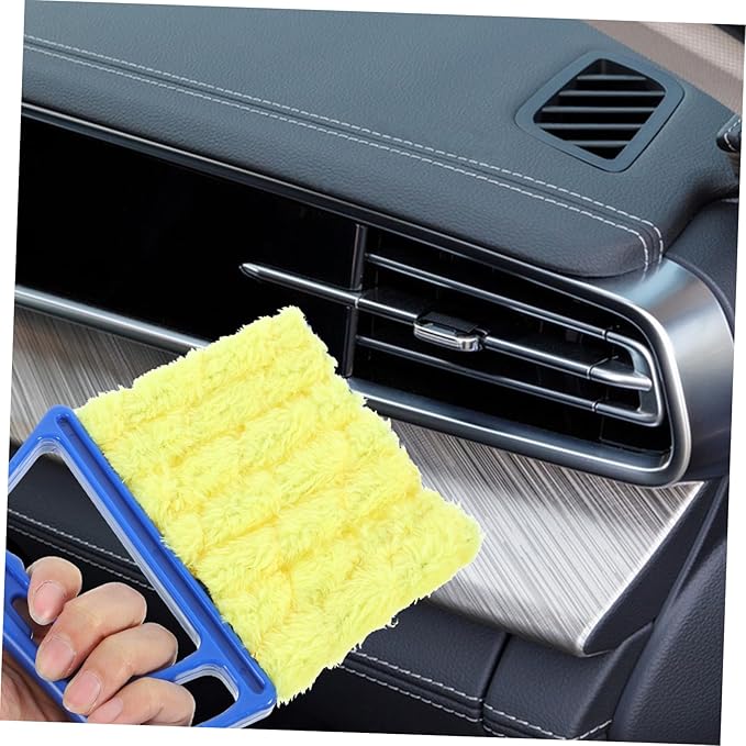 Ipetboom 8pcs Blinds Cleaner Duster Tool Compact Window Blinds Cleaning Brush Washable Duster for Air Conditioner Vents Efficient Dust Removal for Tight Spaces Lightweight Design