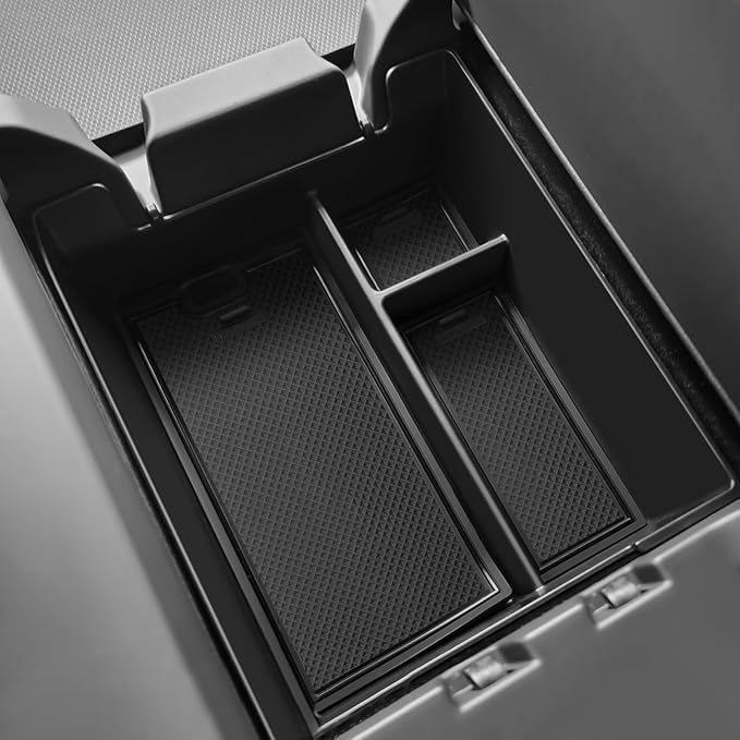 Center Console Organizer Tray for 2022-2026 Rivian R1S & R1T Accessories, Armrest Secondary Storage Box Insert