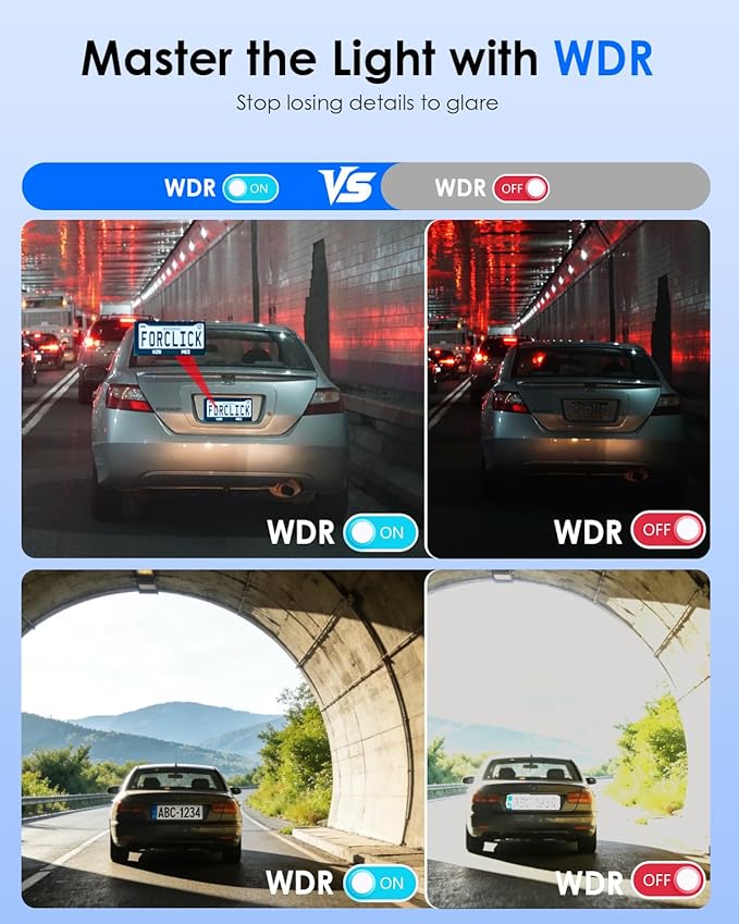 4K+4K Dash Cam Front and Rear, Free 128GB Card Included, 5.8GHz WiFi-20MB/s Fast Download, Dash Camera for Cars with Accurate GPS, G-Sensor, WDR Night Vision, 3.39" IPS Screen, 24H Parking Mode