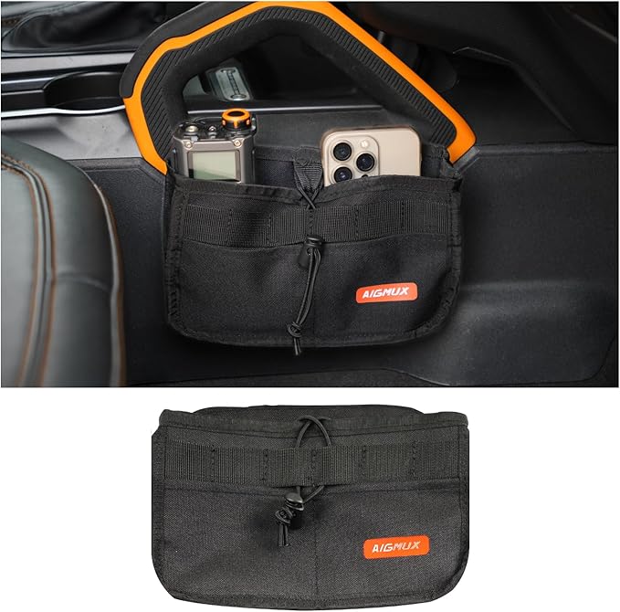 Seat Storage Bags, Storage Pockets, Interior Storage, Accessories. for Ford Bronco 2021-2025 2/4 Door (Passenger Side)