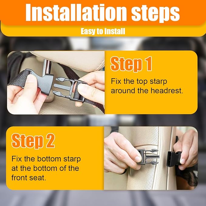 ZIMISI Car Backseat Organizer, Oxford Cloth Kick Mats Back Seat Protector with 9 Pockets & Clear Tablet Holder, Universal Waterproof Car Road Trip Essentials Storage Accessory (1PC)