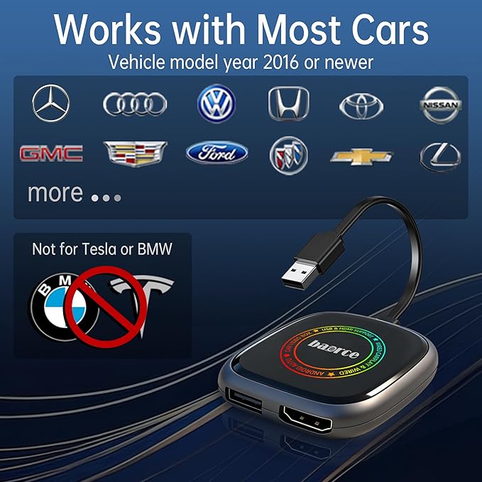 Magic Box 3.0 Max 2026 Upgrade - 32G Car Streaming Device with Netflix, YouTube, Disney+, Wireless Apple CarPlay & Android Auto Adapter, Support HDMI Output & USB Drive, for OEM Wired CarPlay Cars
