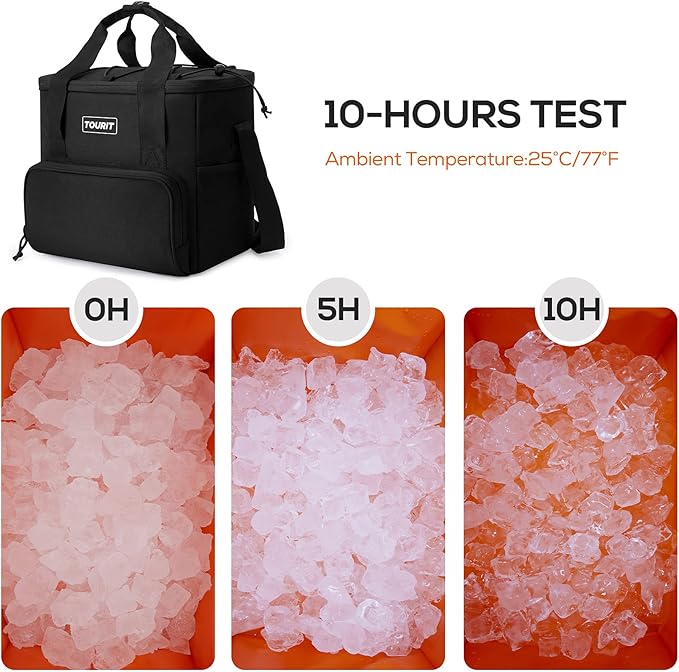 TOURIT Small Soft Cooler Bag Insulated, 24/35/46-Can Lunch Cooler Bag, Ice Chest, 14.6/24/32L Leakproof & Portable Coolers for Picnic, Beach, Camping, Work, Travel, Trip
