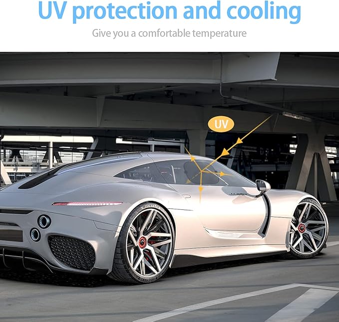 2 Pack Universal Window Shade, Cling Sunshade - Sun, Glare and UV Rays Protection for Your Child - Side Window Car Sun Shades, Blocks Over 98% of Harmful UV Rays (Small)