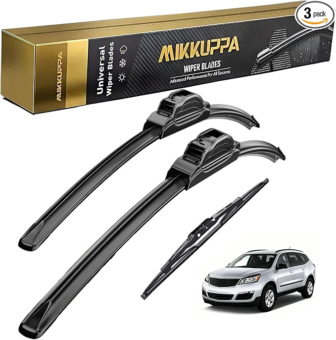 MIKKUPPA 24"+21"+13" Windshield Wiper Blades Replacement for Chevy Traverse 2012 2013 2014 2015 2016 2017 Original Factory Quality All Season Front Rear Wiper Blade Set - (Pack of 3)