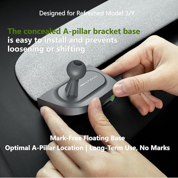 Persevere for Tesla Phone Mount Model 3 Highland 2024-2025 & Model Y Juniper 2025, 15W Qi2 Wireless Charger Strong Magnetic Holder, Fixed Driver Left Air Vent for 4-6.9" Smartphones, Anti-Slip