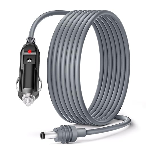 Starlink Mini Cable Car Adapter 12V Car Charger Starlink Mini Accessories Power Supply Cable with Cigarette Lighter 18AWG Waterproof 12V-24V Input for Cars RV Van Boat Yacht Trucks Vehicle