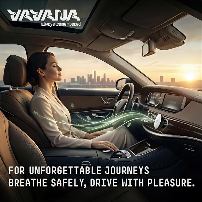 Vavana Spin Car Air Conditioner Freshener Professional Car Freshener BPA & Liquid Free 90 Days Effective Set of 2 (Hopeful)