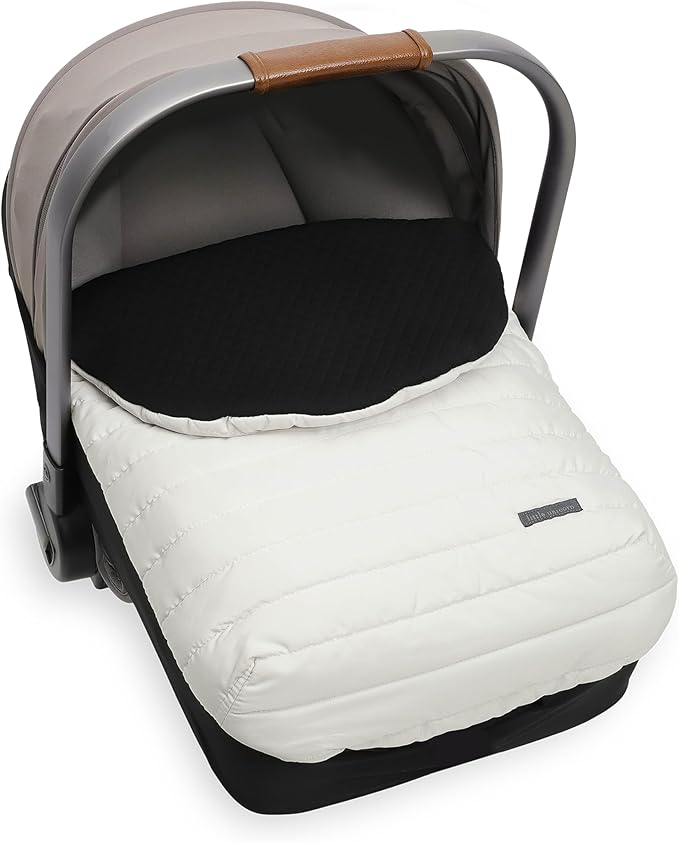 Little Unicorn Winter Car Seat Cover | Premium Insulated Fabric | Universal Fit & Easy to Install | Travel Bag Included (Pearl)