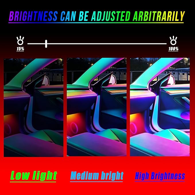Acrylic Car Ambient Lighting Kit, for Toyota Tundra2022,2023,2024,2025,2026 Models, 20 in One LED Interior Car Lights, Synchronized with Music, Controlled By APP