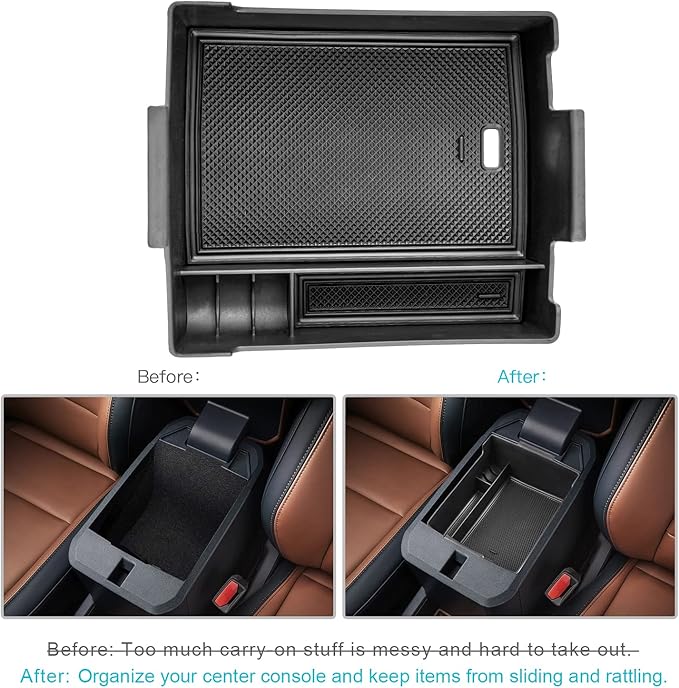 CDEFG Maverick Center Console Organizer for 2022 2023 2024 2025 2026 Ford Maverick Truck Accessories Central Console Armrest Tray Storage Box Insert Tray Coin Container
