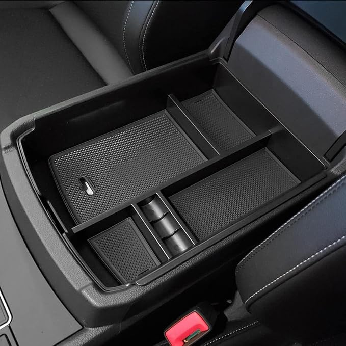 JOJOMARK for VW Atlas and Cross Sport Accessories Center Console Organizer 2018 2019 2020 2021 2022 2023 Insert ABS Armrest Box Secondary Storage (Not fit for 2024)