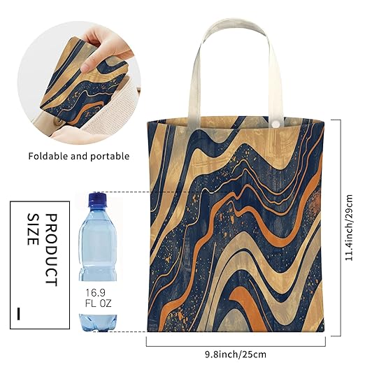 Cute Car Trash Can, Hanging Canvas Car Back Seat Organizer and Storage Bag, Funny Car Trash Bag For Travelling, Outdoor Brown Wood Grain Print