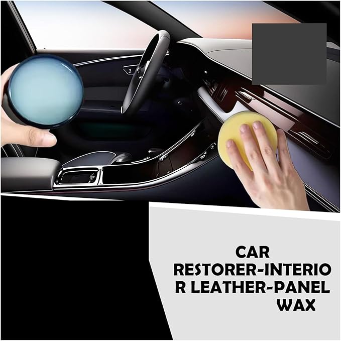50ml/100ml Leather Conditioner Cream with Sun Protection Defense | Car Interior Care Kit for Seats, Steering Wheel & Dashboard | Clean, Restore & Shield(50ml)