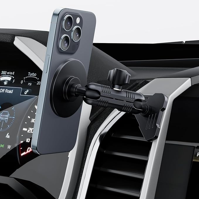 Kaishengyuan Magnetic Vent Phone Mount Compatible with 2015-2020 Ford F-150, 2017-2021 Super Duty & 2018-2021 Expedition, Car Full Metal Phone Holder Cradles Bracket Stand for All Smartphone