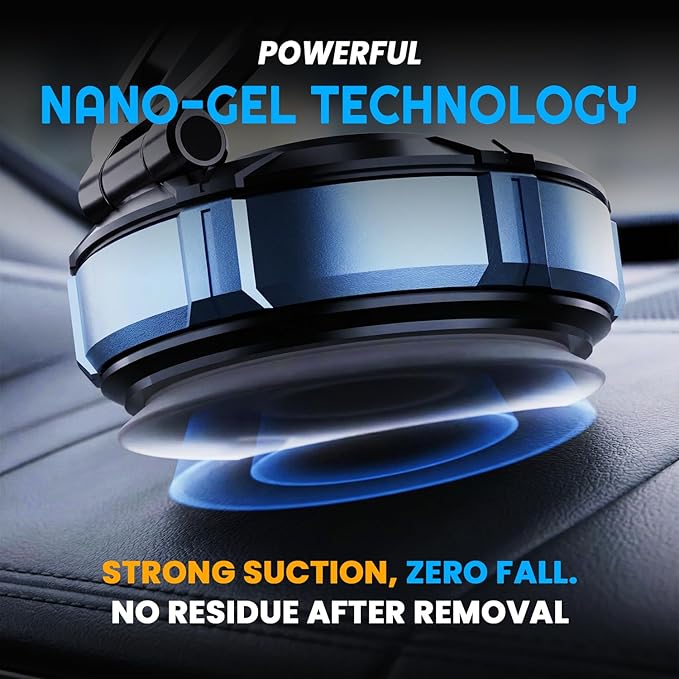 Magnetic Phone Holder for Car - 3 Holder Bundle | MagSafe Compatible Car Mount (Dashboard, Air Vent & Steering Side) Strong Magnet & Nano Gel Suction for iPhone 17 Pro Max, 16, 15, 14 & Android