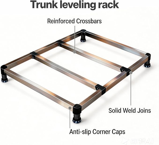 Car Camping Bed Platform for Traveling, Universal Adjustable Car Sleeping Platform, Car Trunk Mattress Extension Kit for Most SUV Hatchback，Retractable Scalable Rack Fits 2021-2025 Ford Bronco 4-Door