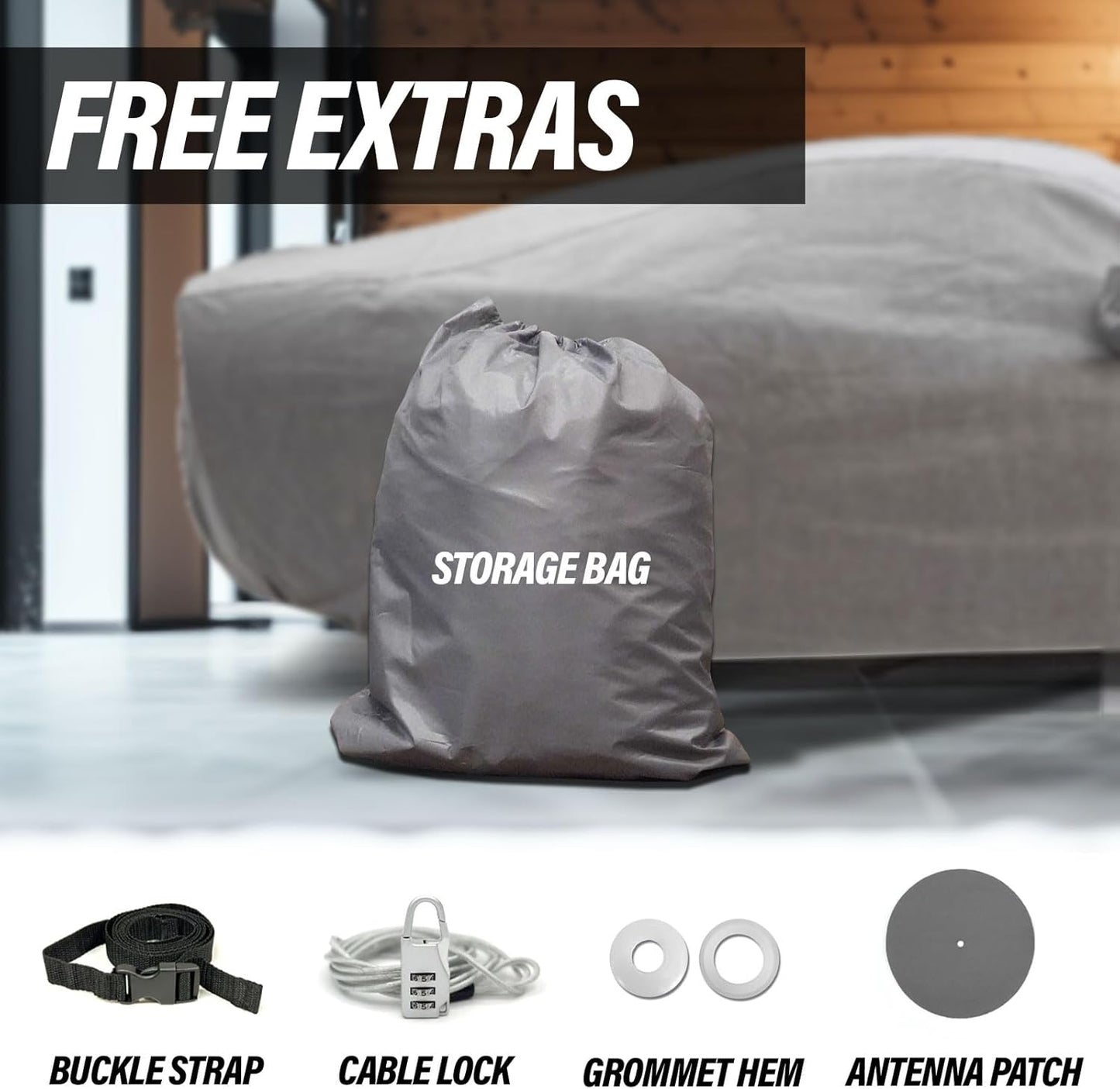 Supreme Full Car Cover - Semi Custom Fit for SSR 2003-2006 Convertible Pickup 2-Door | All-Weather Protection: Waterproof, Dustproof, Windproof, UV-Resistant | Includes Accessories