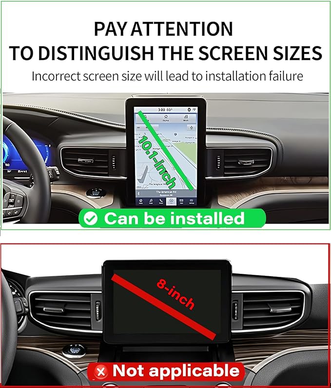 Car Phone Holder for Ford Explorer 2020 2021 2022 2023 2024 Accessories Apply to 10.1 Inch Touch Screen Fixed Clip MagSafe Passenger Cell Phone Mount Handsfree 360° Rotation