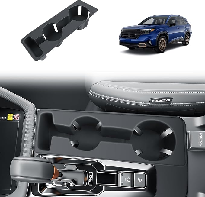 BIBIBO for New 2026 Subaru Forester Cup Holder 2026 Subaru Forester(Base/Premium/Sport/Wilderness/Limited/Touring) Silicone Cup Holder Insert Organizer 2026 Forester Accessories