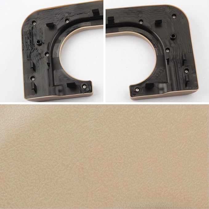 Dasbecan Beige Center Console Cup Holder Central Armrest Cushion Assembly Compatible with Ford F250 F350 F450 1999-2010